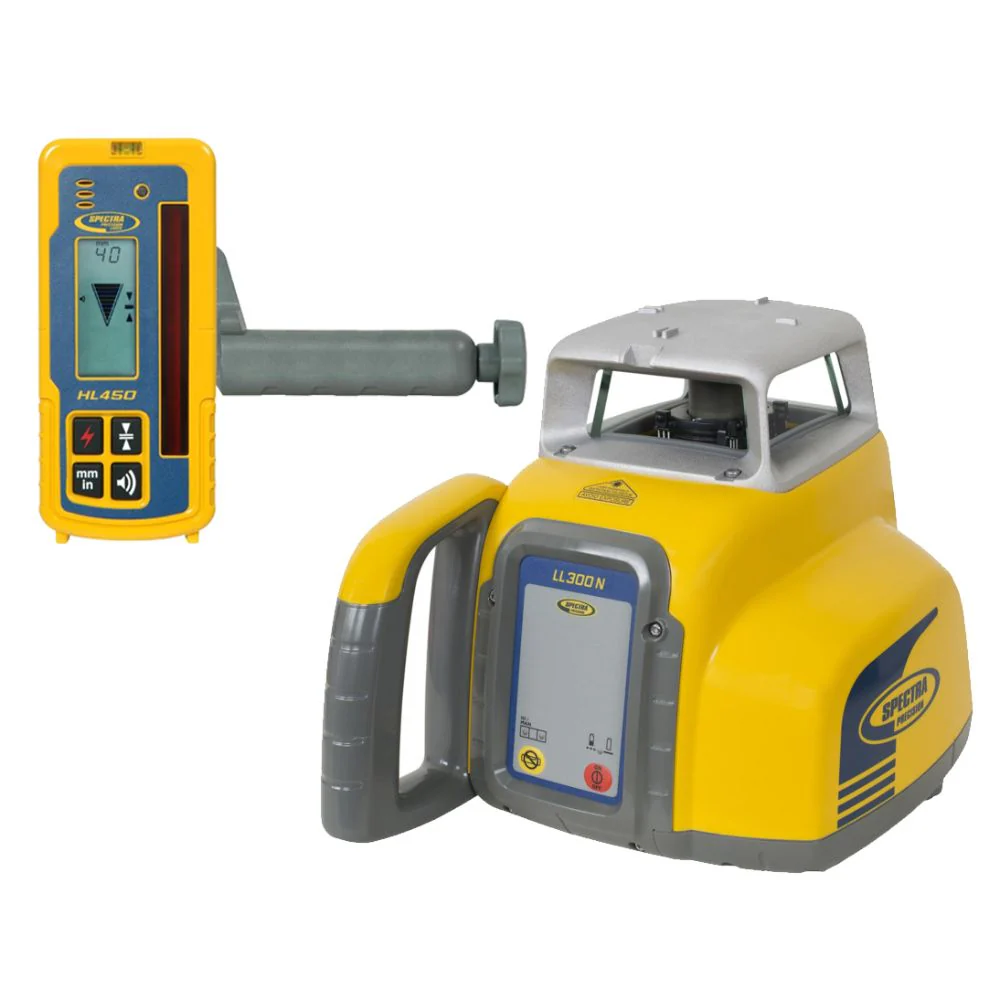 Spectra LL300N-1 LL300N Self-Leveling Laser Level Package with Tripod and Grade Rod (Tenths) - Image 2