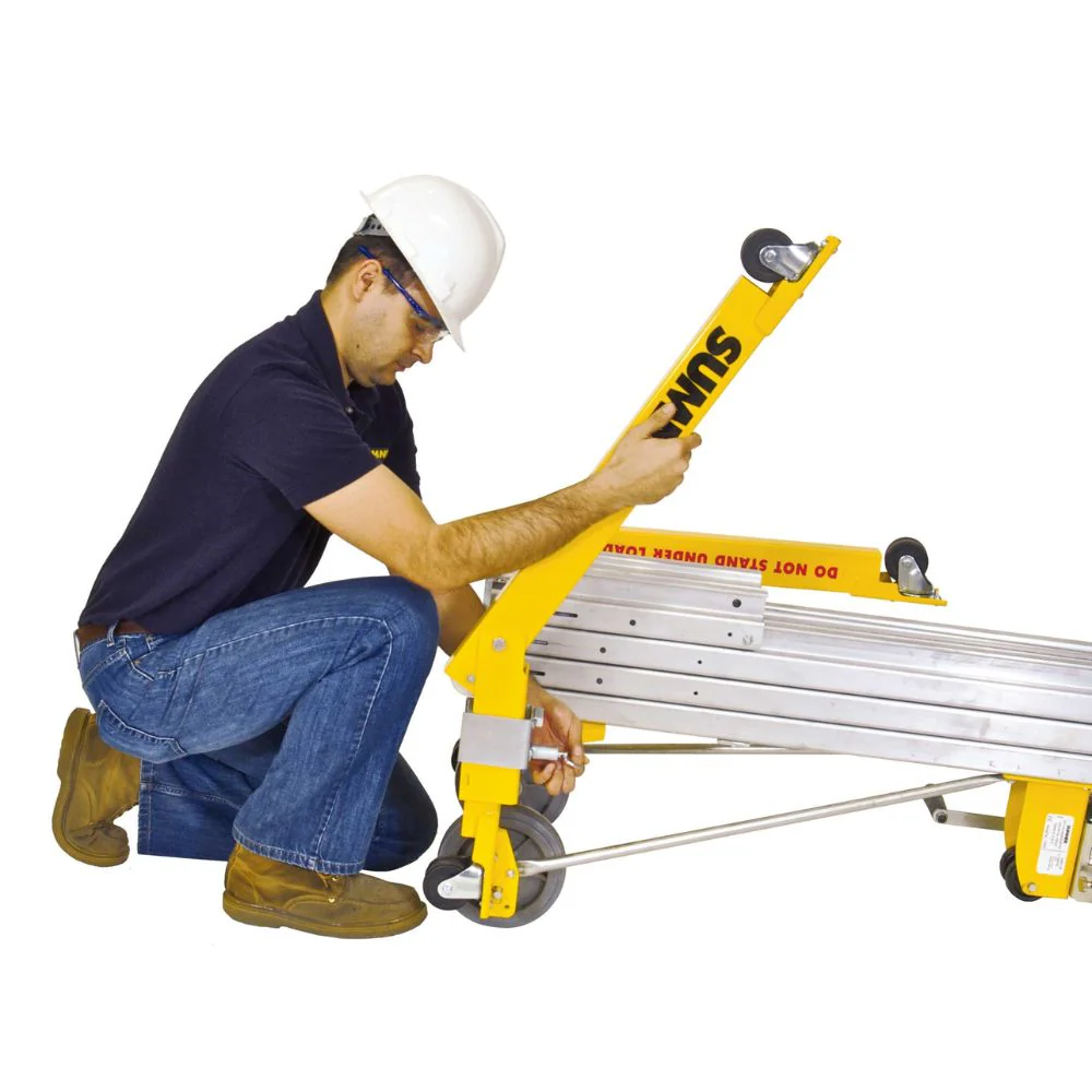 Sumner 784752 2412 12' Galvanized Series 2400 Contractor Lift, 400 lbs - Image 3