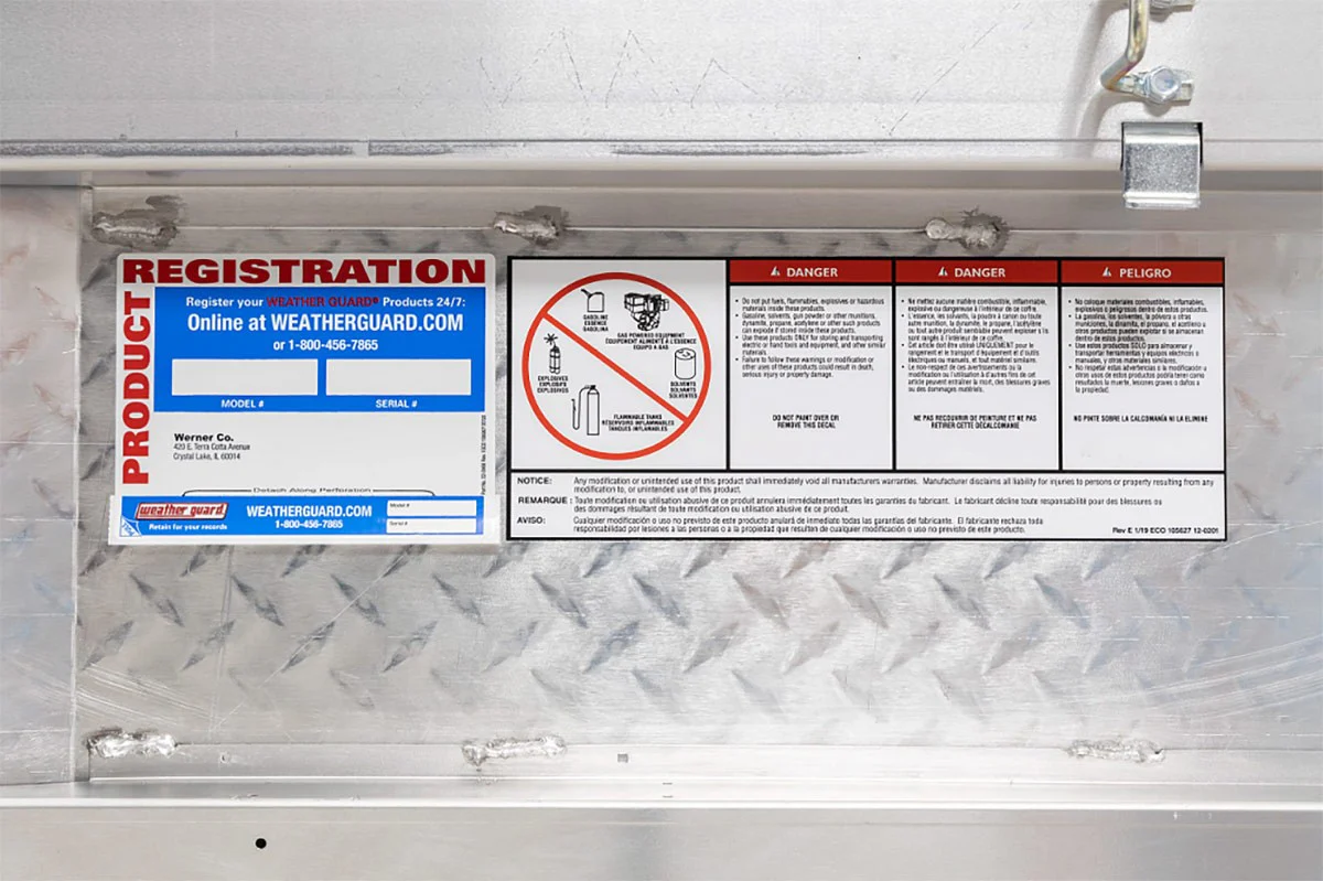 Weather Guard 137-0-03 Model 137-0-03 Saddle Box, Aluminum, Compact Deep, Clear, 8.0 Cu. Ft. - Image 16