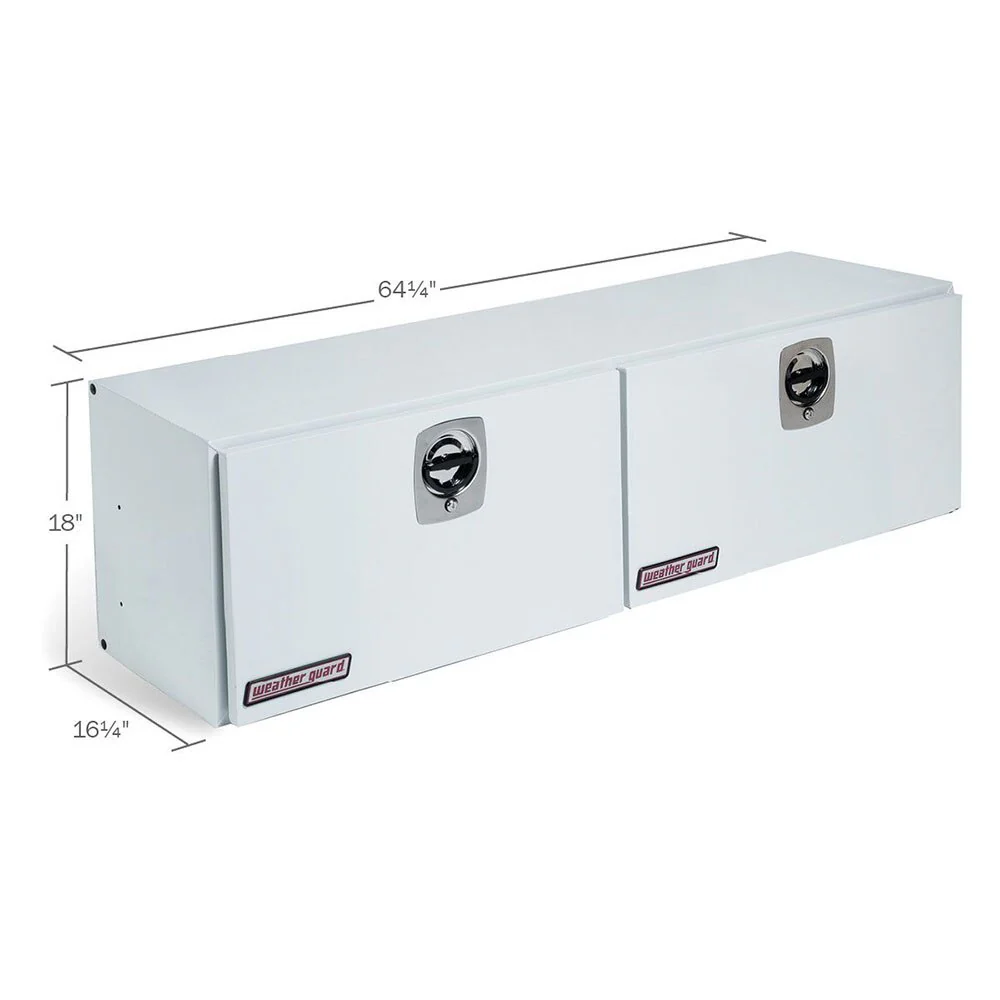WeatherGuard 265-3-02 White Steel Super-Side Box, 10.8 Cu. Ft. - Image 2