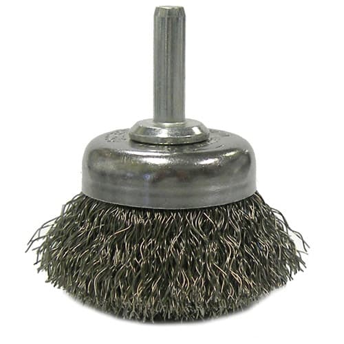 Weiler 14301 1 3/4" Crimped Wire Cup Brush, .0118 1/4" stem - Image 2