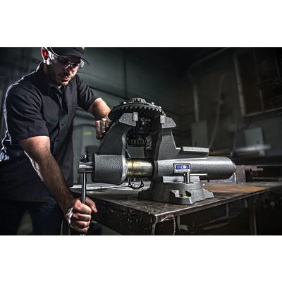 Wilton WL9-28810 845M 4-1/2" Mechanics Pro Round Channel Vise - Image 6