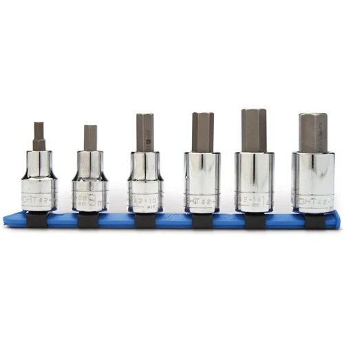 Wright Tool 453 6 Piece 1/2" Drive Metric Hex Socket Set, (6mm - 17mm) - Image 2